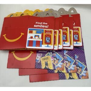 McDonald's EMPTY Happy Meal BOXES 9pcs (3pc Multi Versus & 6pc Find the Smiles)